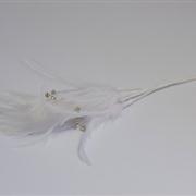 Diamante Feathers White