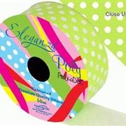 Poly 50mm x 50m Polka Dot Lime