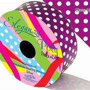 Poly 50mm x 50m Polka Dot Purple