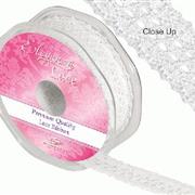 Eleganza Lace - Georgian 27mm x10m White