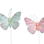 12 feather butterflies wire 