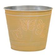 Metal Pot Butterfly Yellow
