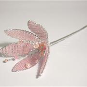 Crystal Flower Pink Silver