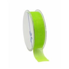 Organza Woven edge Spring Green