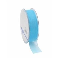 Organza Woven Edge Turquoise