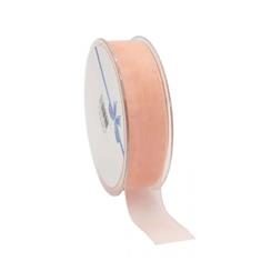 Organza Woven Edge Salmon