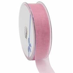 Organza Woven Edge Old Pink