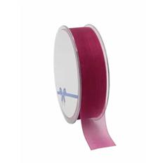 Organza Woven Edge Burgundy