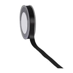 Ribbon Wooven Edge Black 15mm