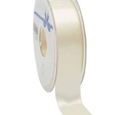 Ribbon Woven Edge Ivory 25mm