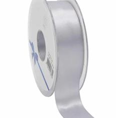Ribbon Woven Edge Silver 25mm