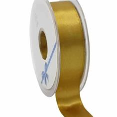 Ribbon Woven Edge Gold 25mm
