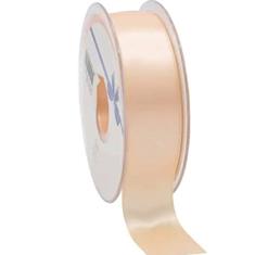Ribbon Woven Edge Salmon 25mm