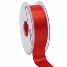 Ribbon Woven Edge Red 25mm