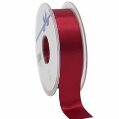 Ribbon Woven Edge Burgundy 25mm