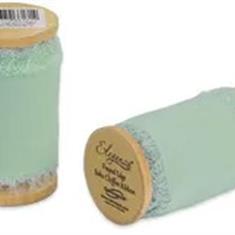 Frayed Edge Boho Chiffon 50mm x 5m Mint