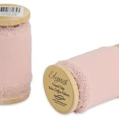 Frayed Edge Boho Chiffon 50mm x 5m Blush