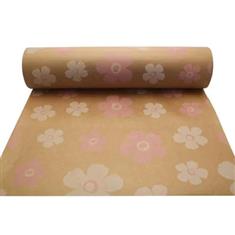 Kraft Paper Pink and White Fleur