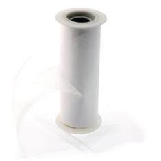 Cut Edge Organza White