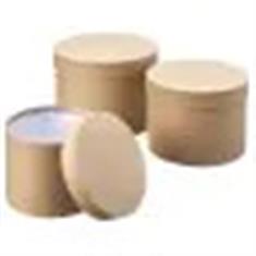 Lined Hat Boxes x3 Natural