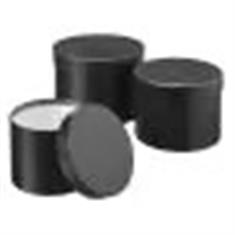 Lined Hat Boxes x3 Black