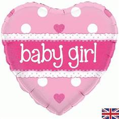 Baby Girl Pink Helium Balloon