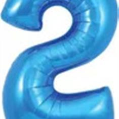 No2 Blue Helium Balloon