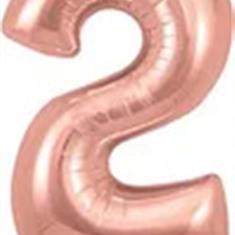 No2 Helium Rose Gold Balloon