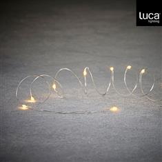 String silver warm white 30led battery operated and timer 