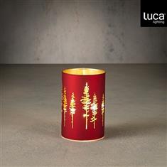 Hurricane light tree led red warm white battery operated with timer 