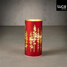 Hurricane light tree led red warm white battery operated  timer