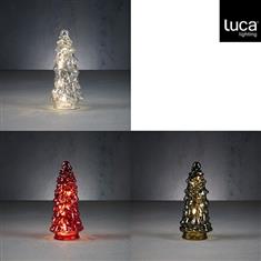 Tree red green 3 assorted 10 led battery operated with timer 