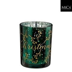Tealight holder xmas green 