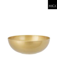Decoration bowl recycled plastic gold 