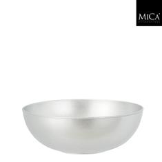 Decoration bowl recycled plastic silver