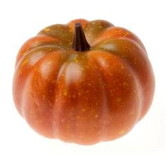 Small Artificial Pumpkin  Orange Green 