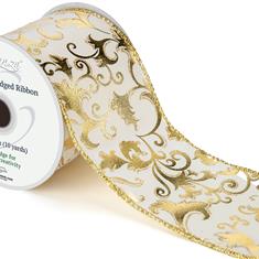 Luxury Gilded Filagree Cream Gold