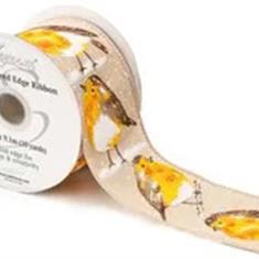 Christmas Robin Red Breast Natural