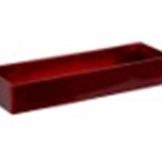 Plastic plate Rectangle red