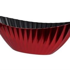 Plastic Boat Ribbed Red