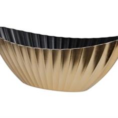 Plastic Boat ribbed Gold