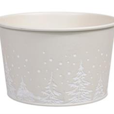  metal bucket white