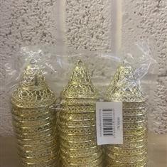 Xmas Bells w Gold Strings x36