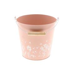 Bucket Flower Rnd Pink lg