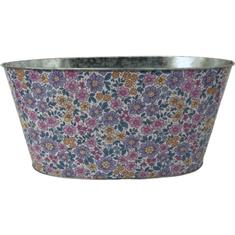 LIBERTY FLORAL PRINT ZINC OVAL 